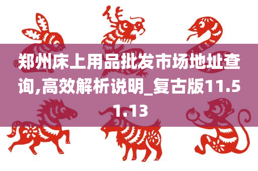 郑州床上用品批发市场地址查询,高效解析说明_复古版11.51.13