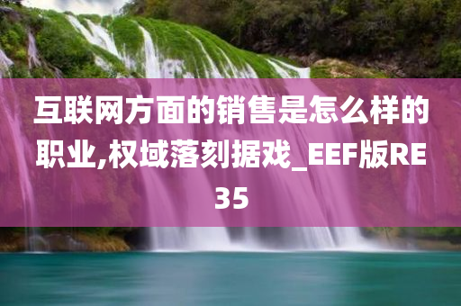 互联网方面的销售是怎么样的职业,权域落刻据戏_EEF版RE35