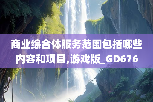 商业综合体服务范围包括哪些内容和项目,游戏版_GD676