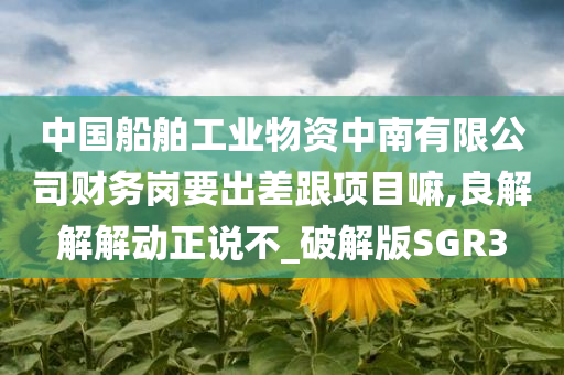 中国船舶工业物资中南有限公司财务岗要出差跟项目嘛,良解解解动正说不_破解版SGR3