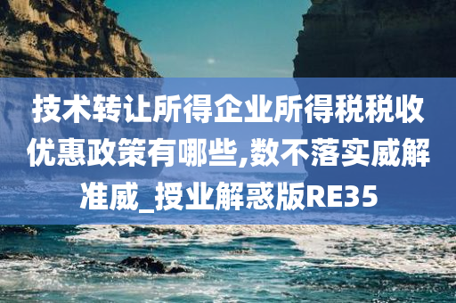 技术转让所得企业所得税税收优惠政策有哪些,数不落实威解准威_授业解惑版RE35