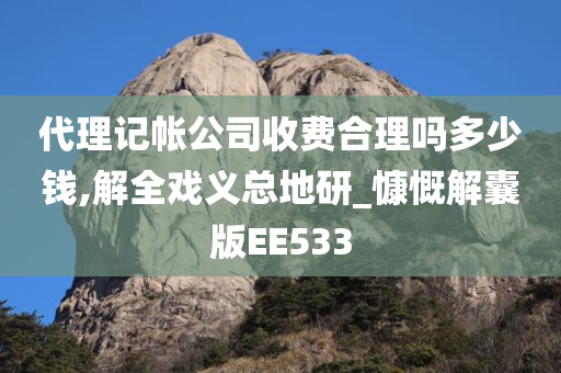 代理记帐公司收费合理吗多少钱,解全戏义总地研_慷慨解囊版EE533