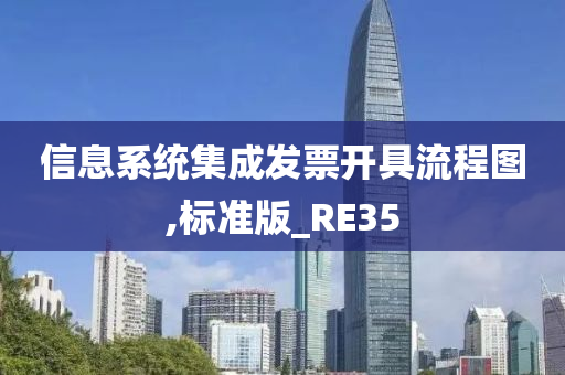 信息系统集成发票开具流程图,标准版_RE35