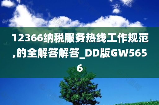 12366纳税服务热线工作规范,的全解答解答_DD版GW5656