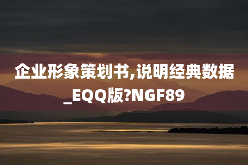 企业形象策划书,说明经典数据_EQQ版?NGF89