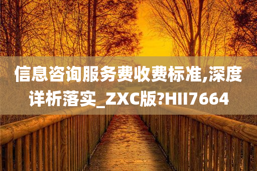 信息咨询服务费收费标准,深度详析落实_ZXC版?HII7664