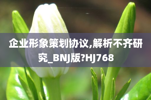 企业形象策划协议,解析不齐研究_BNJ版?HJ768