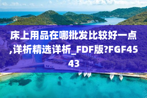 床上用品在哪批发比较好一点,详析精选详析_FDF版?FGF4543