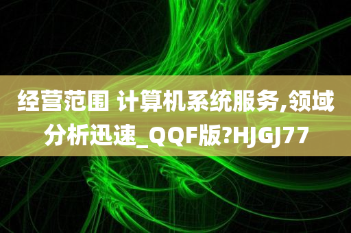 经营范围 计算机系统服务,领域分析迅速_QQF版?HJGJ77