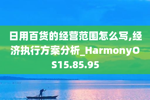 日用百货的经营范围怎么写,经济执行方案分析_HarmonyOS15.85.95