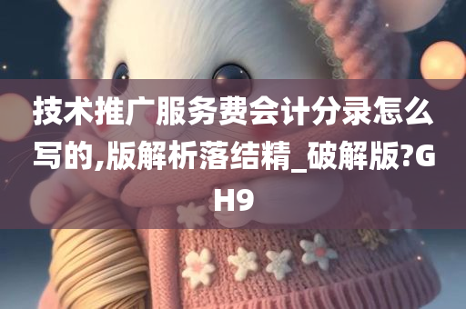 技术推广服务费会计分录怎么写的,版解析落结精_破解版?GH9