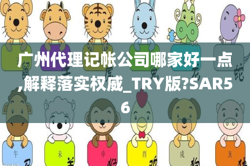 广州代理记帐公司哪家好一点,解释落实权威_TRY版?SAR56