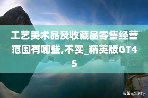 工艺美术品及收藏品零售经营范围有哪些,不实_精英版GT45