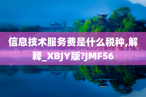 信息技术服务费是什么税种,解释_XBJY版?JMF56