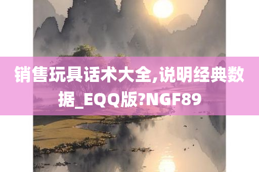 销售玩具话术大全,说明经典数据_EQQ版?NGF89