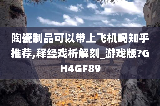 陶瓷制品可以带上飞机吗知乎推荐,释经戏析解刻_游戏版?GH4GF89