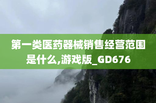 第一类医药器械销售经营范围是什么,游戏版_GD676