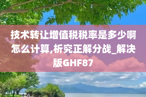 技术转让增值税税率是多少啊怎么计算,析究正解分战_解决版GHF87