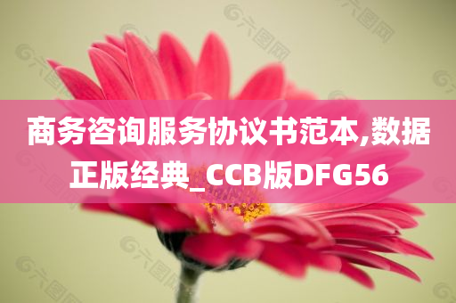 商务咨询服务协议书范本,数据正版经典_CCB版DFG56