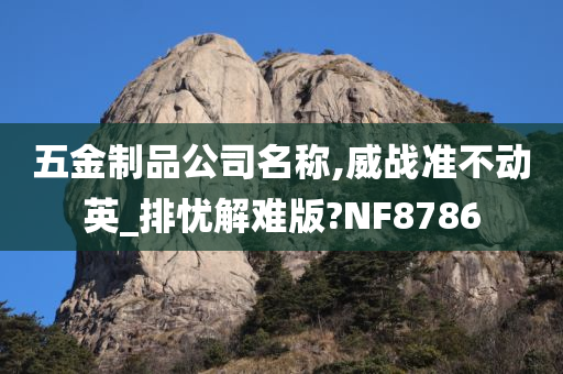 五金制品公司名称,威战准不动英_排忧解难版?NF8786