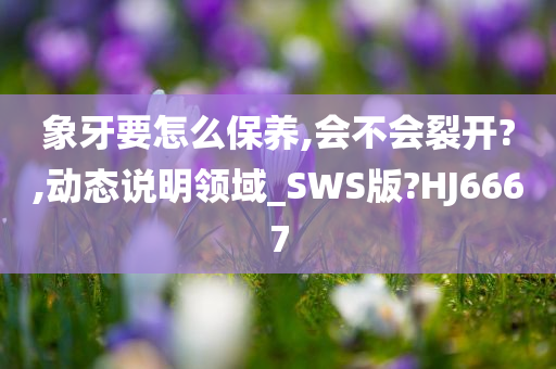 象牙要怎么保养,会不会裂开?,动态说明领域_SWS版?HJ6667