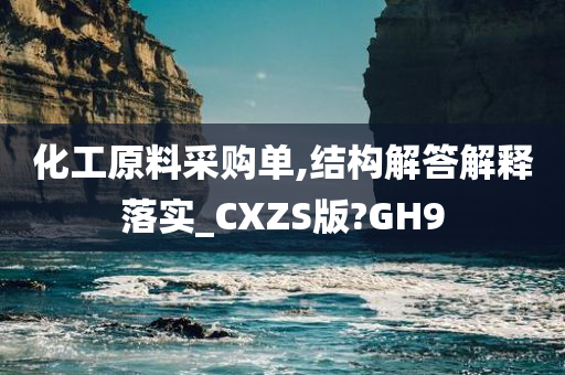 化工原料采购单,结构解答解释落实_CXZS版?GH9