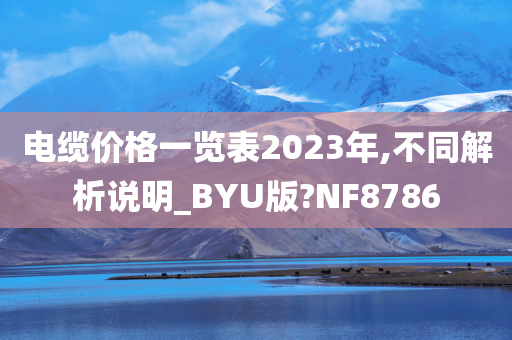 电缆价格一览表2023年,不同解析说明_BYU版?NF8786