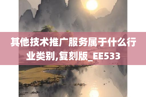 其他技术推广服务属于什么行业类别,复刻版_EE533